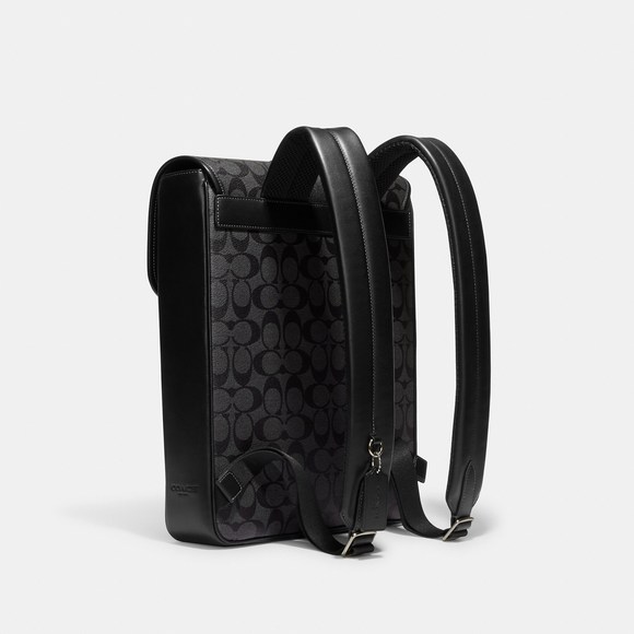 NWT Coach Outlet Blaine Backpack In Signature Canvas - Picture 4 of 6